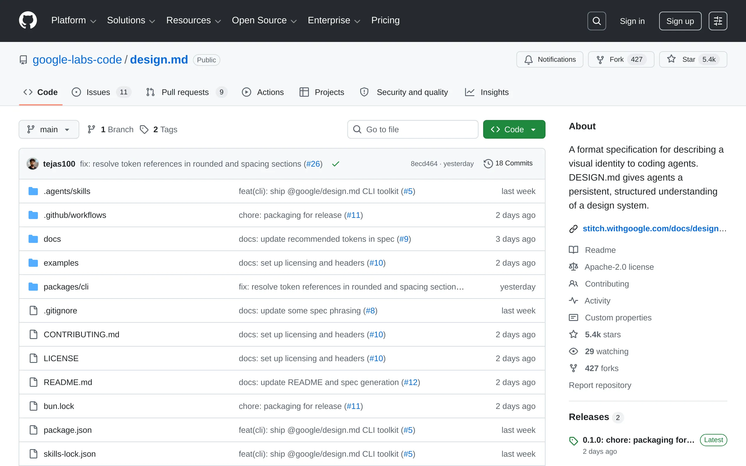 design.md GitHub repo