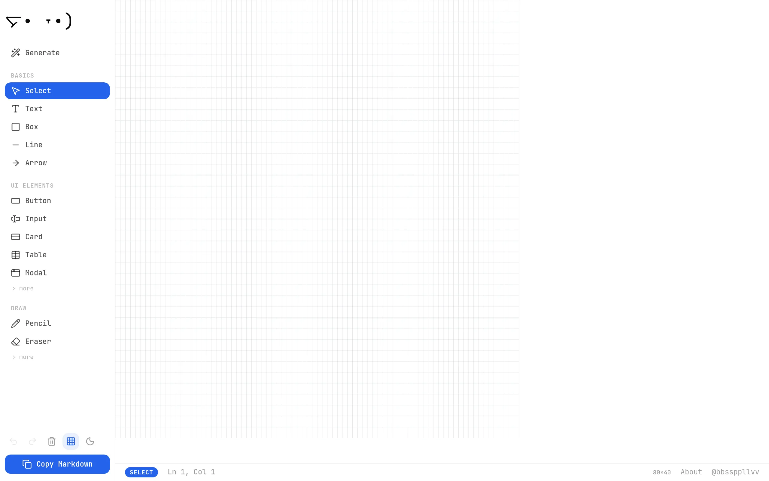Mockdown ASCII Wireframe Editor
